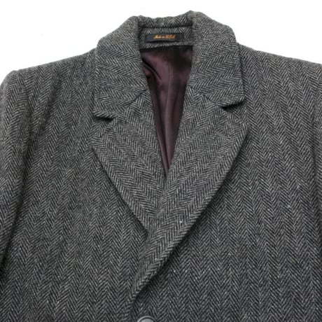 LONDON FOG Herringbone Wool Coat MADE IN USA