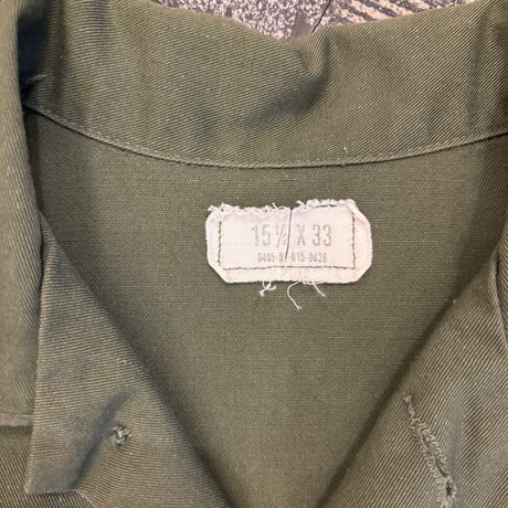 80s US.ARMY OG507 Utility Shirt