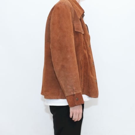 Suede Trucker Type Jacket
