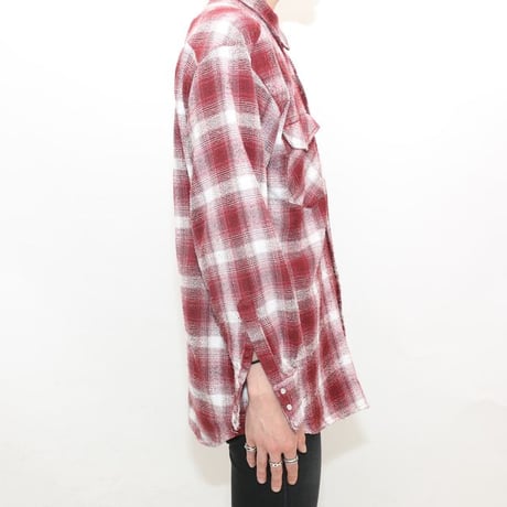 Ombre Plaid Flannel Shirt