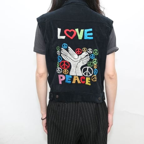 Embroidery Remake Corduroy Vest