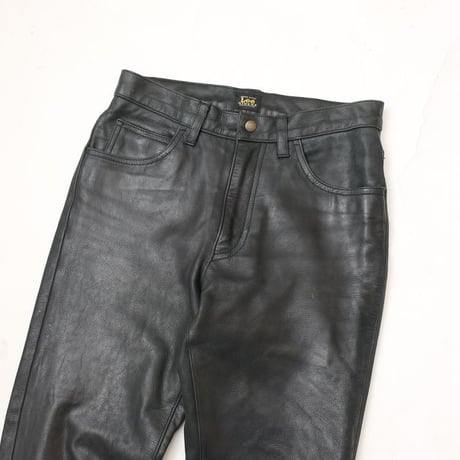 Lee Black Leather Pants Slim Fit