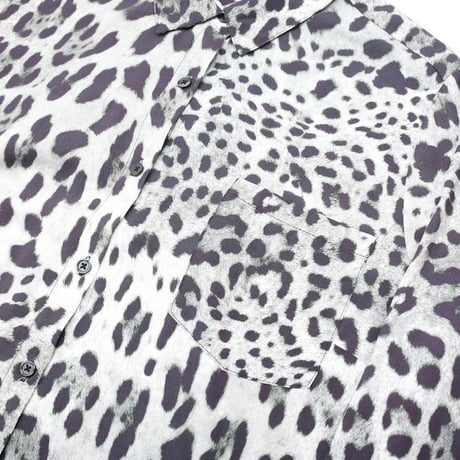 Leopard Pattern Rayon L/S Shirt