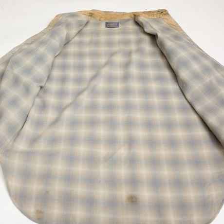 40s Pendleton Ombre Plaid Wool Shirt