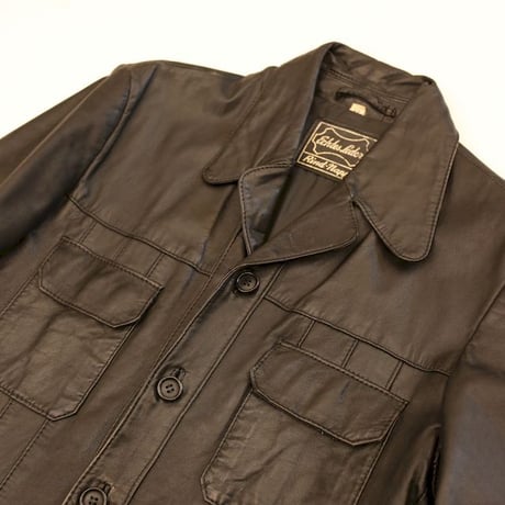 Black Leather Trucker Jacket