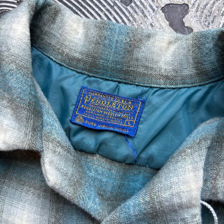 60s Pendleton Ombre Plaid Loop Shirt
