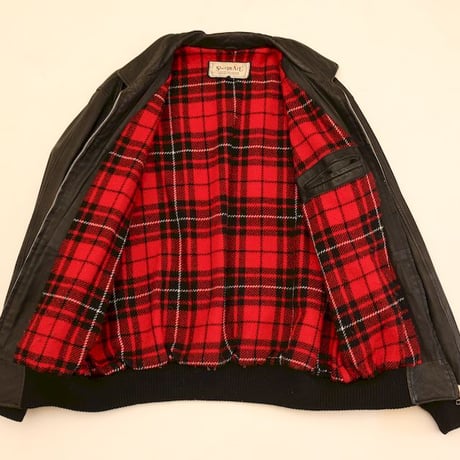 Rib Leather Jacket
