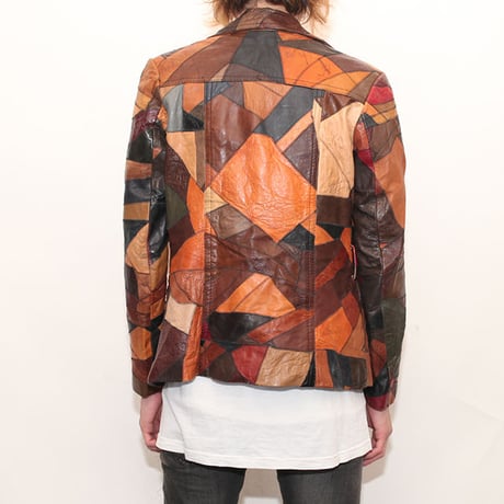 Patchwork Leather Jacket