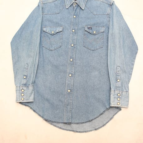 80s Wrangler Denim Western Shirt
