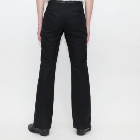 Black Flared Slacks Pants
