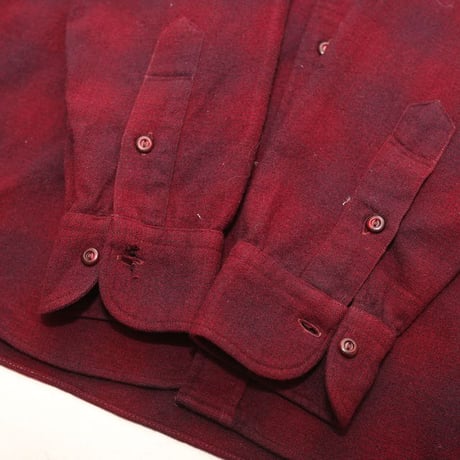 50s Pendleton Ombre Plaid Wool Shirt