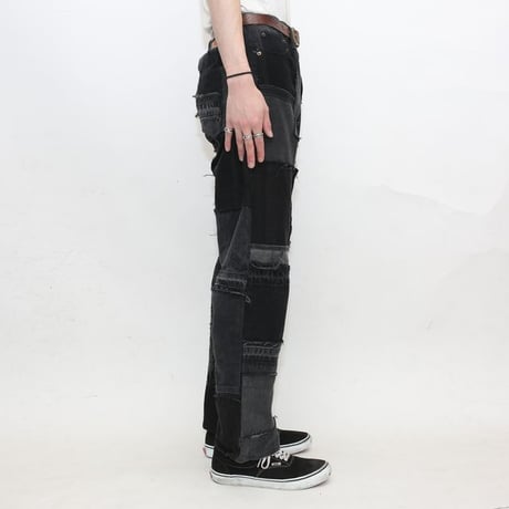 Levi's Patchwork Remake Black Denim Pants