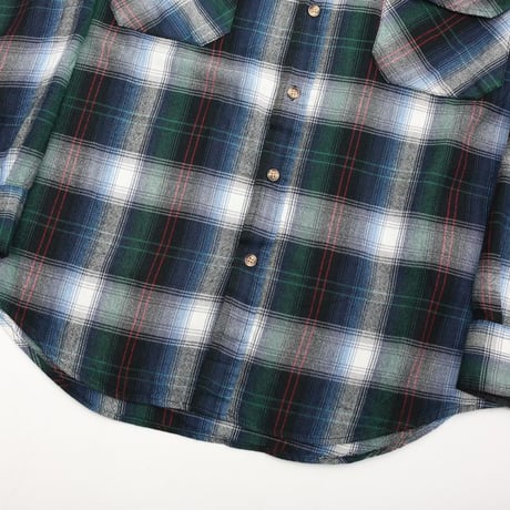 80's SAUGATUCK Plaid Acrylic Shirt