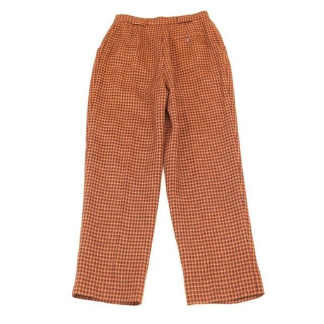 Hound's Tooth Pattern Pleats Design Pants