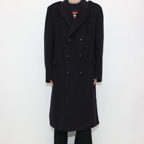 Double Brested Crombie Wool Coat Made In England