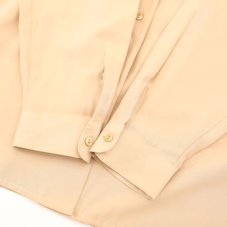 Rayon Open Collar L/S Shirt