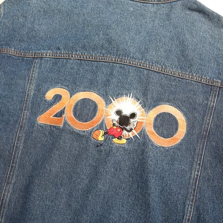 2000s Disney Denim Jacket "Millennium Mickey"