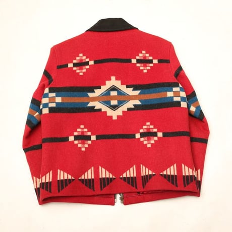 Pendleton Leather Collar Wool Jacket