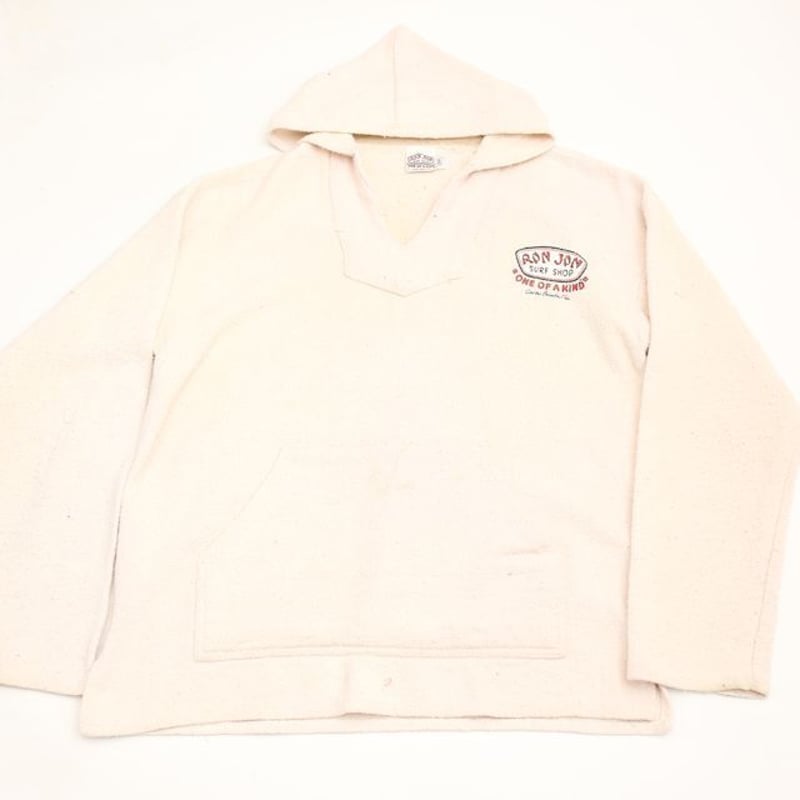 大人気☆RON JON☆ロンジョン☆パーカー☆フーディ☆旧タグ☆裏起毛☆綿☆白！ Mexican Parka 
