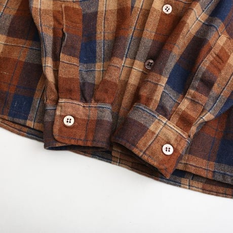 70-80s Woodchopper Wool Plaid Loop Shirt