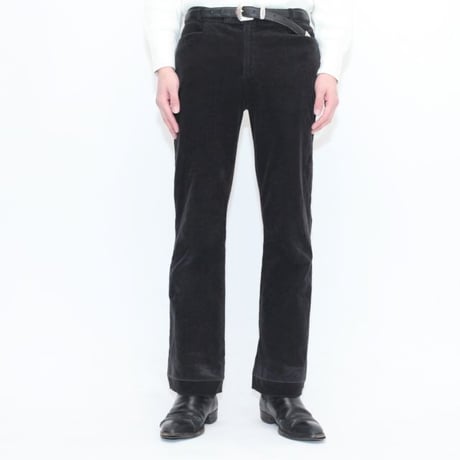 Black Corduroy Flared Pants