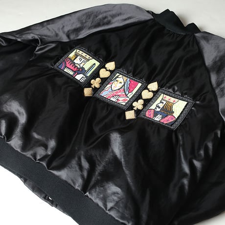 Black Satin Embroidery Jacket