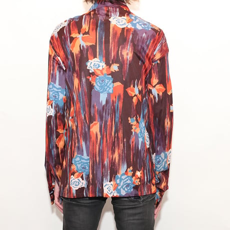 Vintage Flower Pattern Shirt