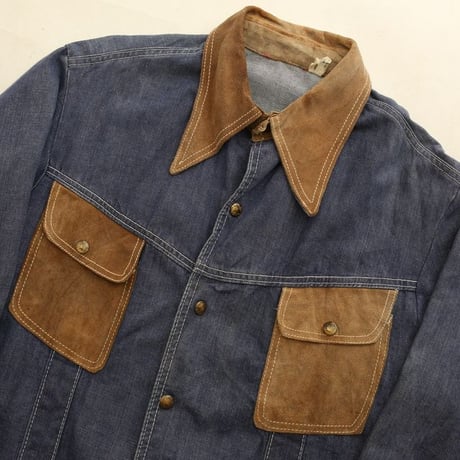 70's Denim & Suede Jacket