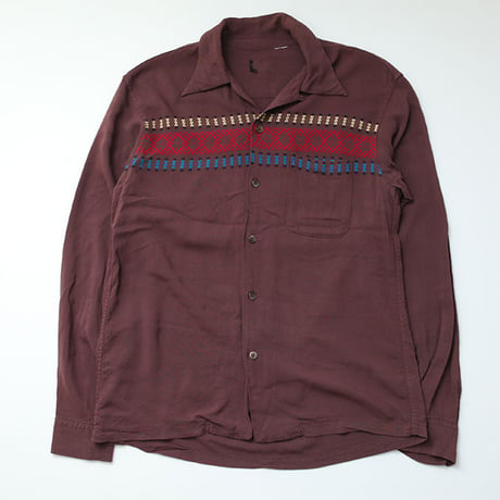 レーヨンシャツ Native Pattern Rayon Shirt