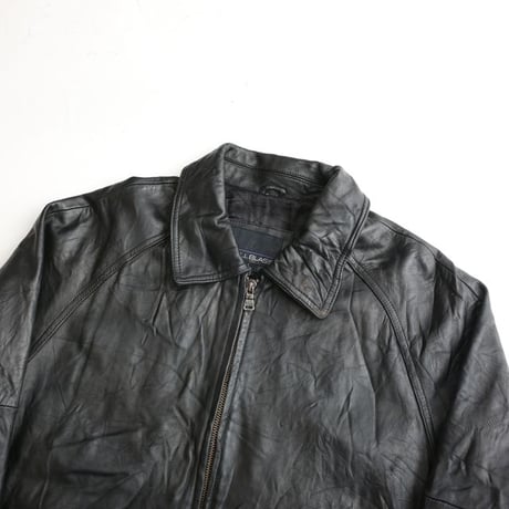 Black Leather Jacket Loose Silhouette