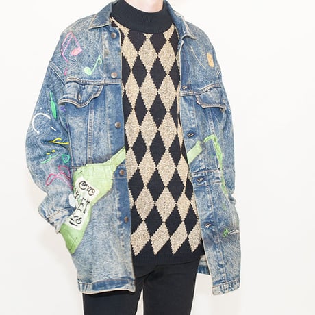 Nicely Painted Levis Denim Jacket