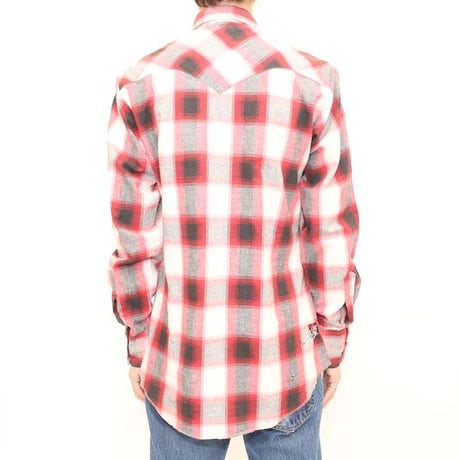 70's HbarC Ombre Checked Western L/S Shirt