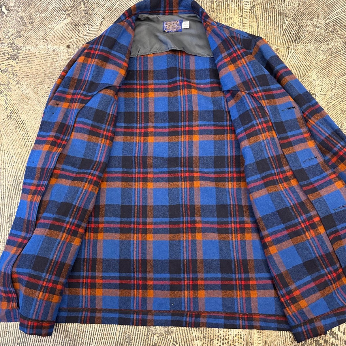 70s Pendleton wool tailored jacket USA製 Vintage Pendleton Made In USA Wool Coat Jacket Chief Joseph