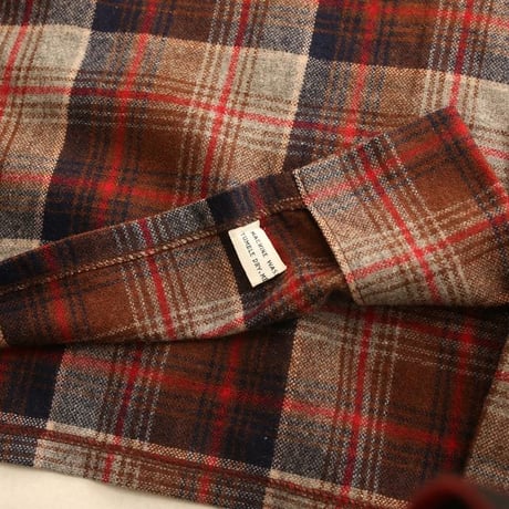 70s Wool Plaid Loop Shirt