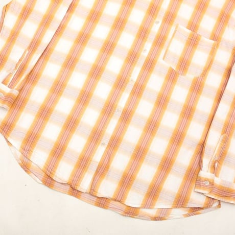Cotton × Rayon Checked Pattern Shirt