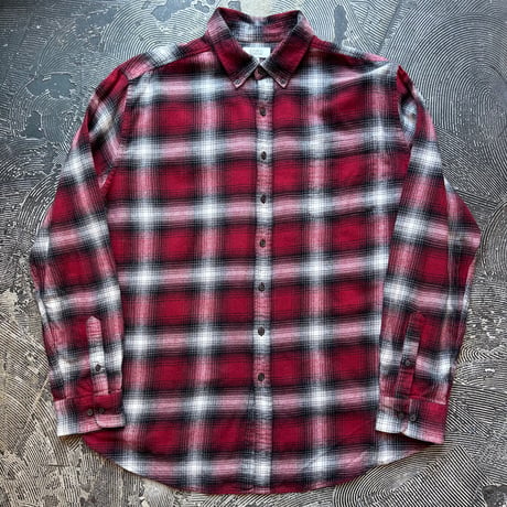 Croft＆Barrow Ombre Plaid Cotton Flannel Shirt