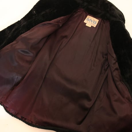 Black Fake Fur Coat
