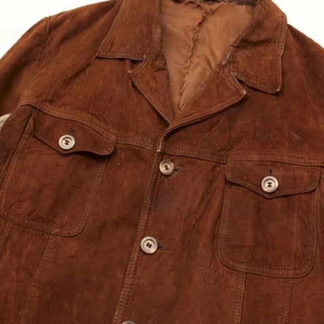 Suede Leather × Gobelin Jacket