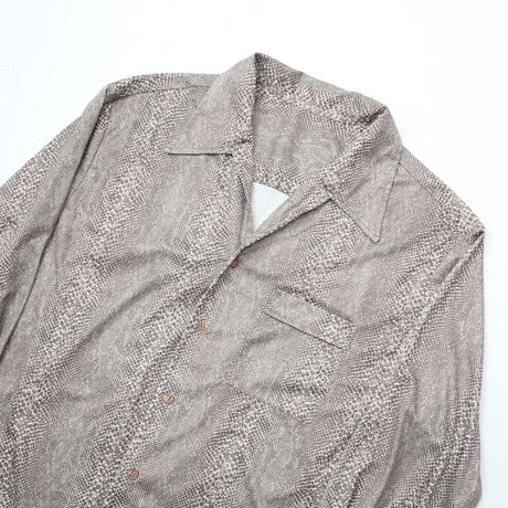 70's Open Collared Polyester Shirt