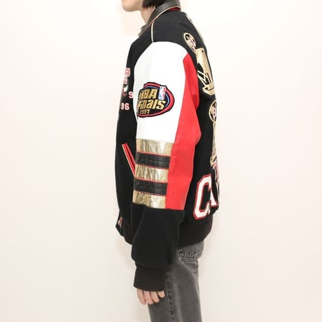 90s JH Design Chicago Bulls 5Time Champion Memorial Jacket