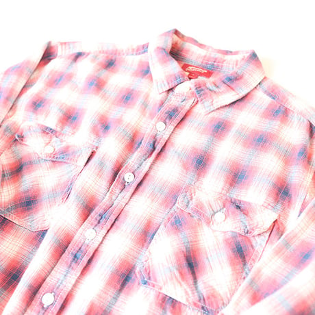Ombre Checker Flannel Shirt