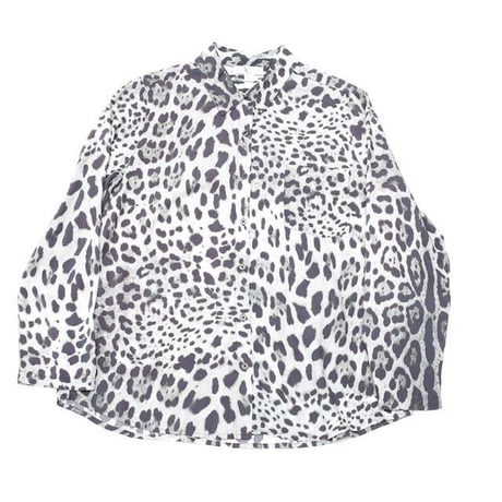 Leopard Pattern Rayon L/S Shirt