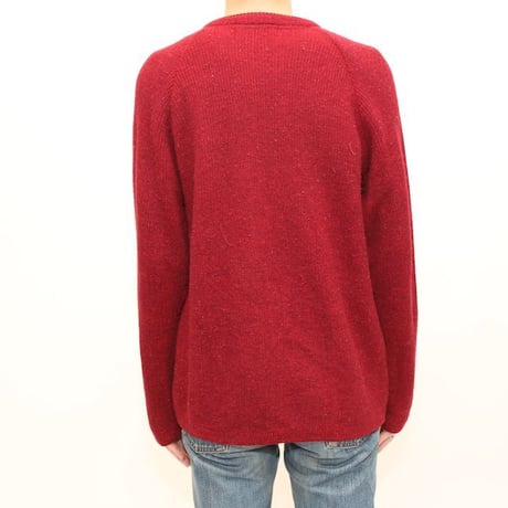 60's Kaso Knit Zip-up Wool Knit Cardigan