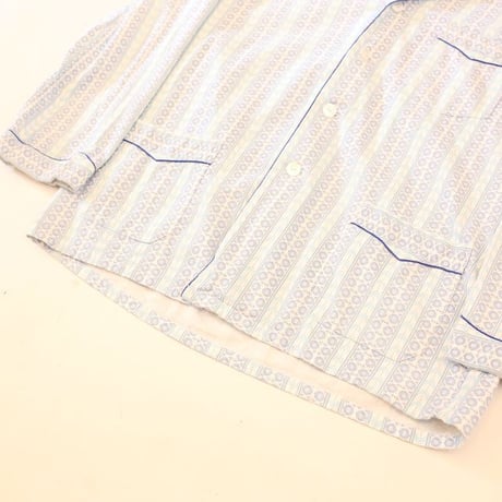 Stripe Pattern Pajama Shirt