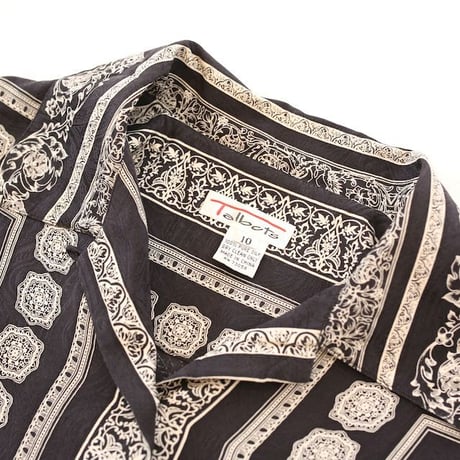 Open Collar Silk L/S Shirt