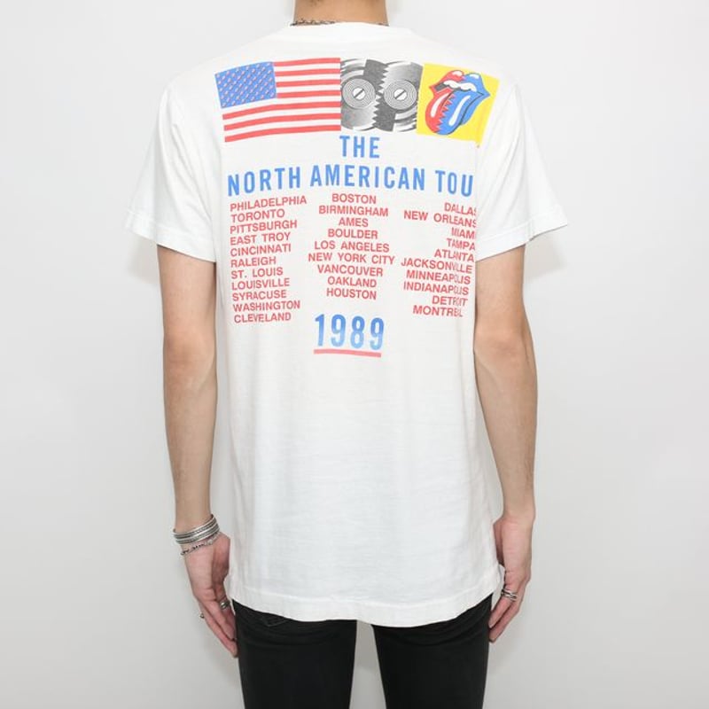 Rolling Stones 1989 Tシャツ　ローリングストーンズ　ツアーT ヴィンテージ 1989 ローリング ストーンズ ツアー T シャツ 50