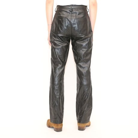 Wilsons Black Leather Flared Pants