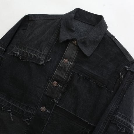 Levi's Patchwork Remake Black Denim Jacket