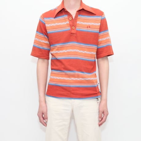 70's HANG TEN Knit Polo Shirt