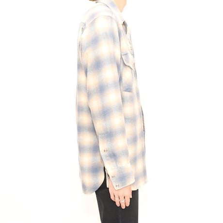 70's Pendleton Check Wool Western L/S Shirt